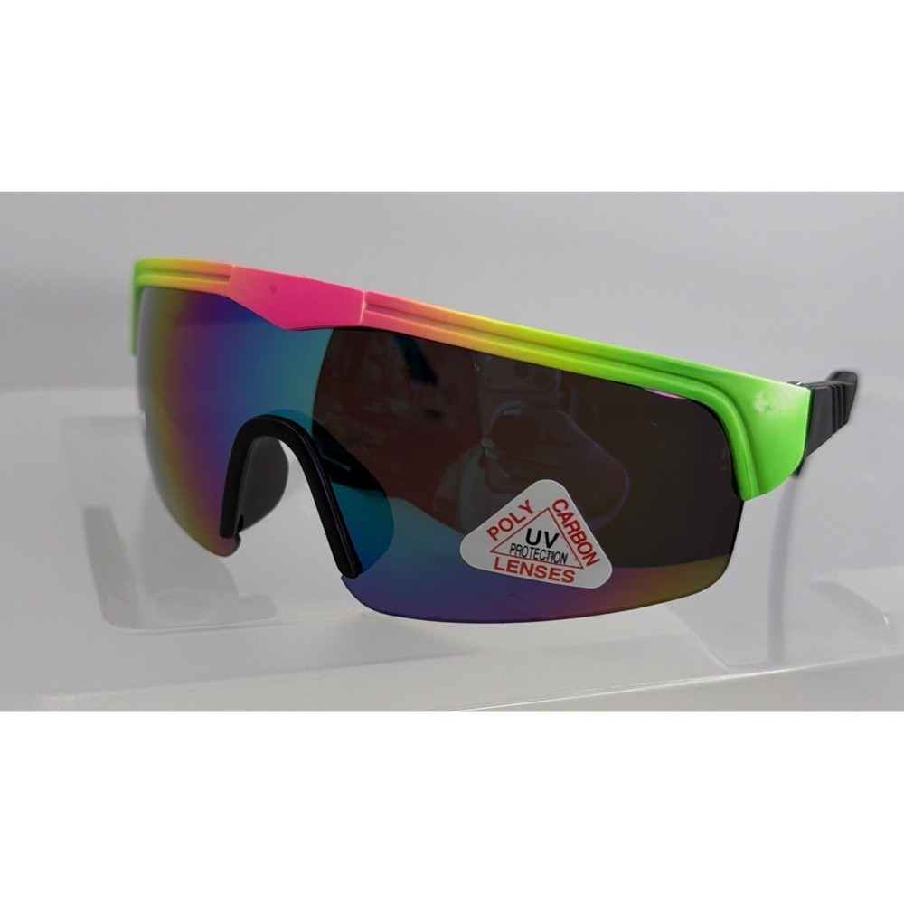 Sport Wrap Around Sunglasses UV400 Driving Cycling Running Golfing Brand New